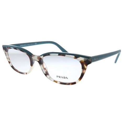 prada eyeglasses pr 13vv spotted brown opal/green 53-17-145|Prada Catwalk PR 13VV 4751O1 Spotted Brown Opal Green .